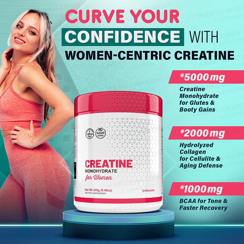 Creatine Monohydrate for Women with Collagen & BCAA - 240g