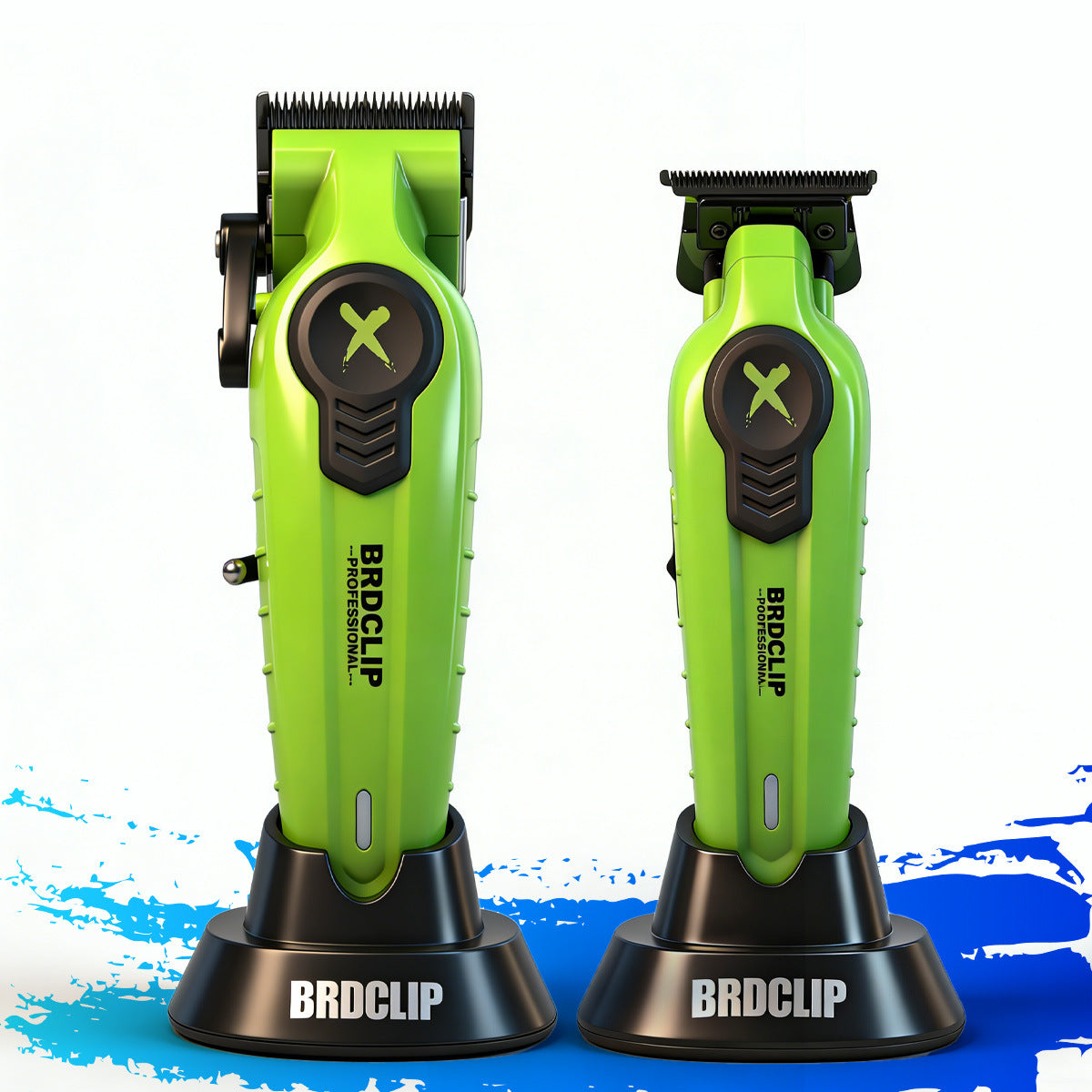 High Power Rechargeable Hair Clipper with Ceramic Tip and Multiple Combs