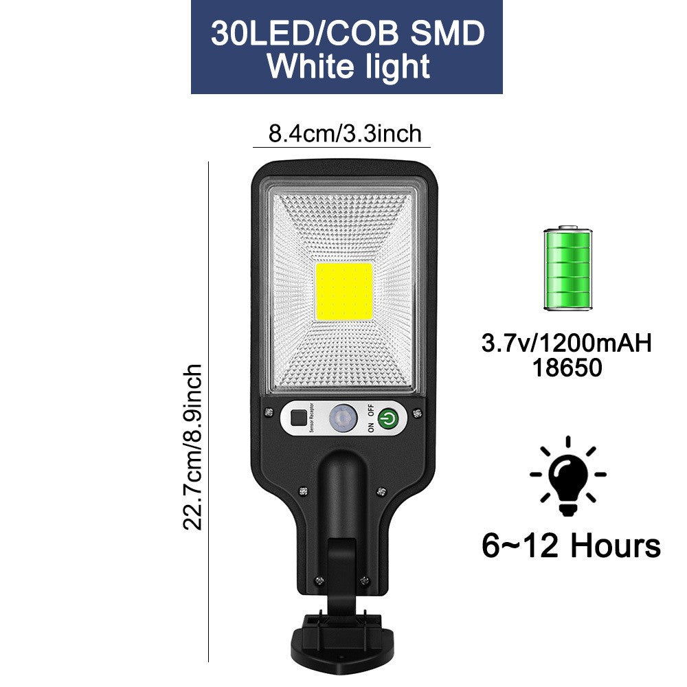 2-Pack Solar Wall Light with Motion Sensor Outdoor Security Lamp