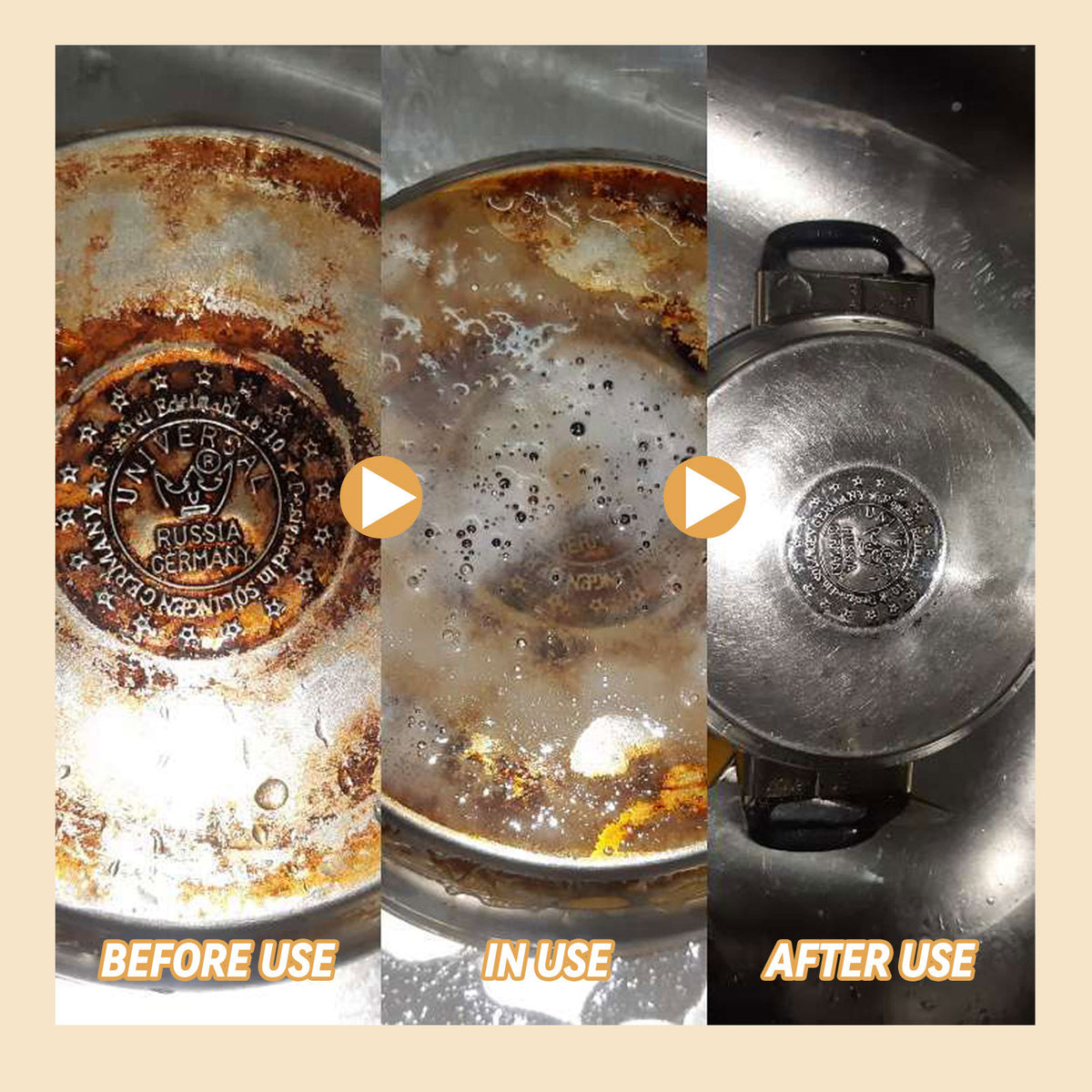 Multi-Purpose Kitchen Cleaning Powder for Heavy Oil & Rust Removal - 110g/250g