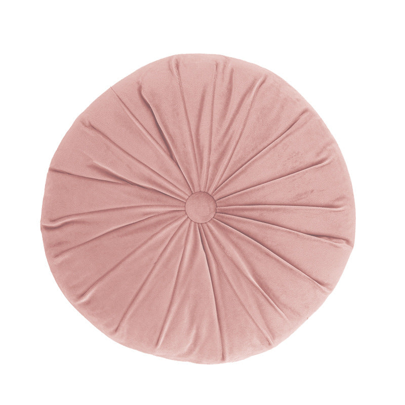 Nordic Handmade Solid Color Round Pumpkin Pillow Modern Cushion 40x40cm