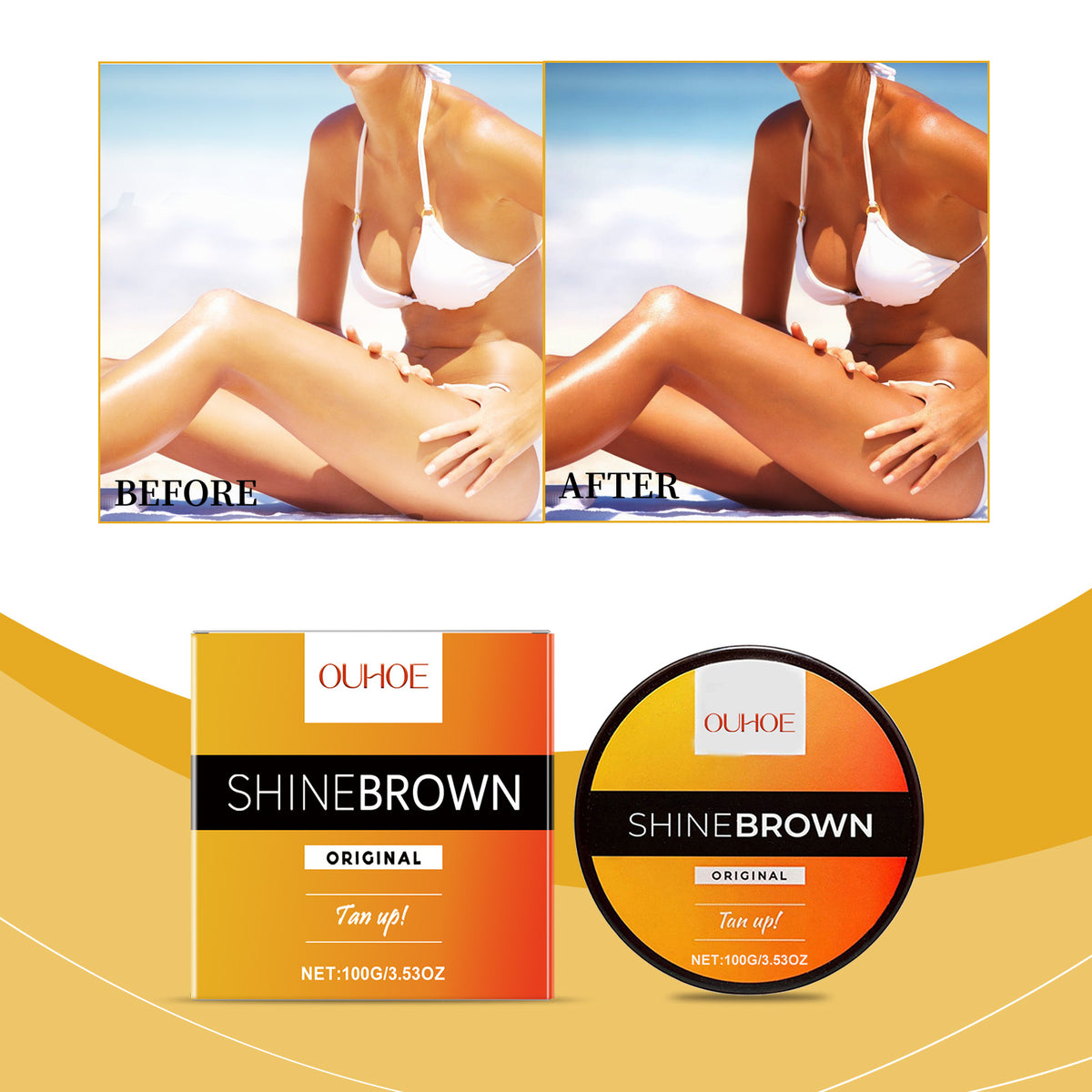 Facial Tanning Cream - 100g Skin Care for Sunless Tanning