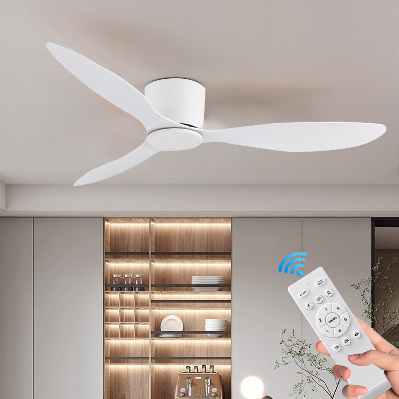 Modern 42-Inch Ceiling Fan with Remote Control - No Lights, Multiple Finishes