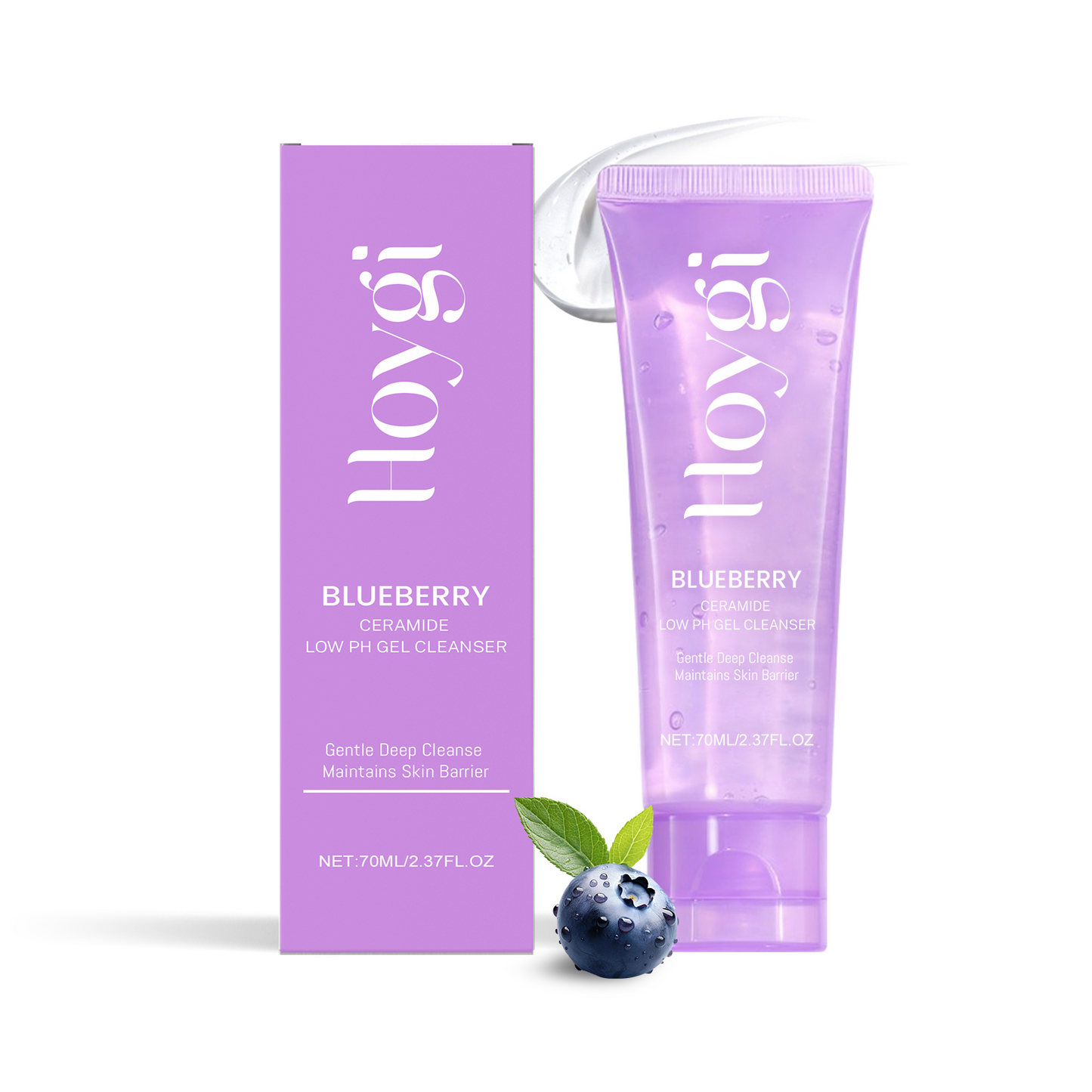 Blueberry Ceramide Facial Cleansing Gel - Hydrating Skin Face Wash