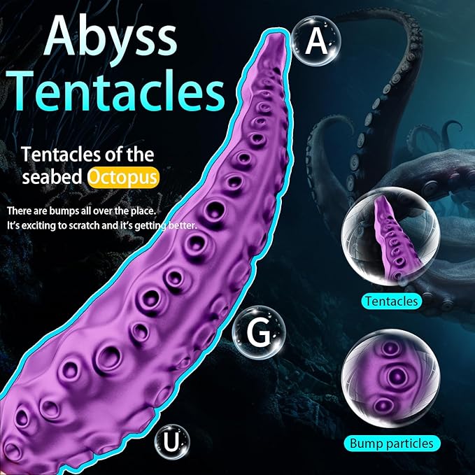 Monster Tentacle Vibrator - 9 Vibration Modes, Purple