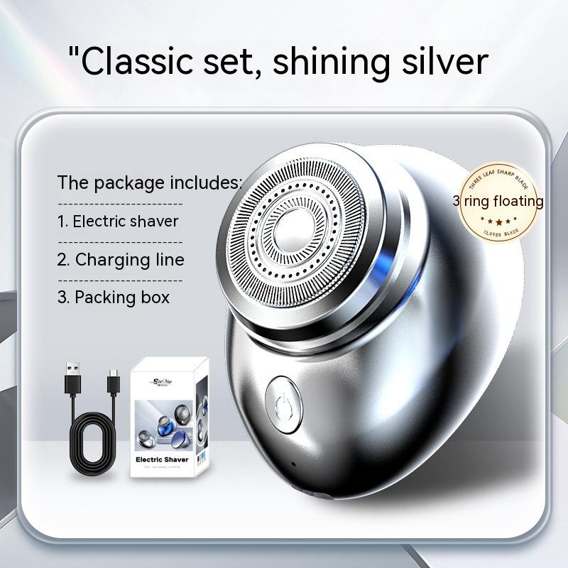 Mini USB Rechargeable Electric Shaver for Men, Compact Grooming Razor