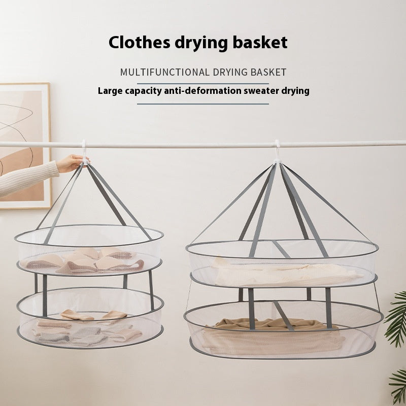 Foldable Large Flat Sweater Storage Basket Anti-Deformation Clothes Organizer