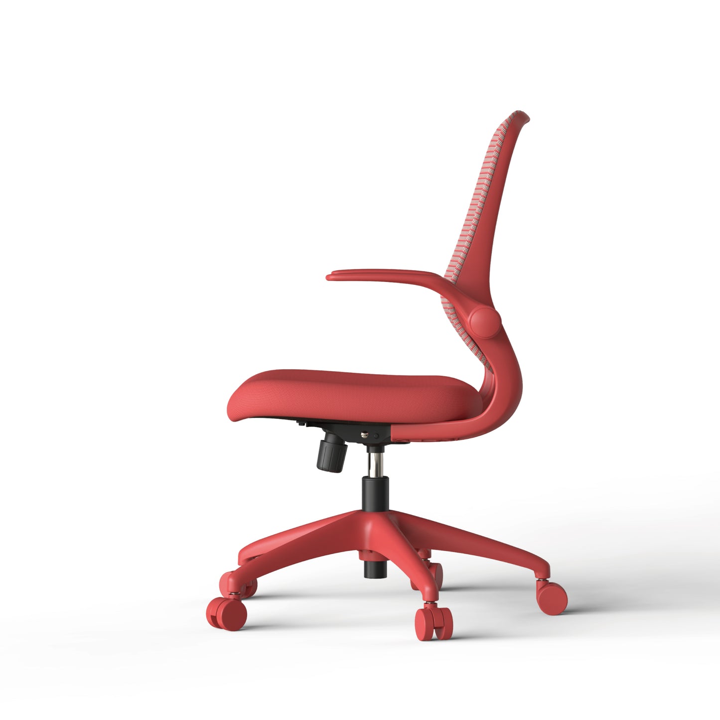 Ergonomic Mesh Office Chair - Comfortable & Fireproof - Red