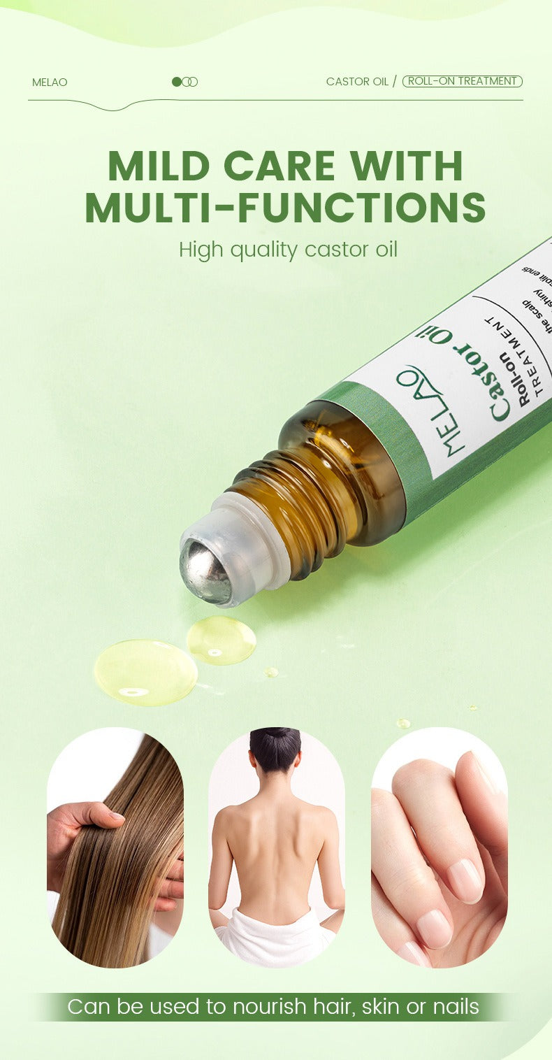 Castor Oil Roll-On Hair Growth Serum - 10ml