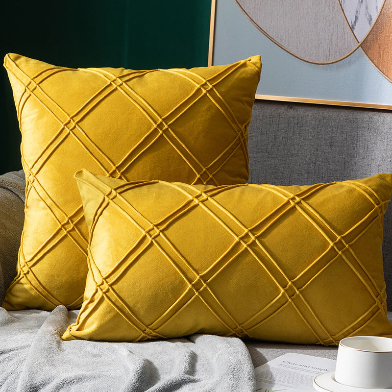 Velvet Pillowcase for Sofa Bed 43x43cm - Multiple Colors & Styles