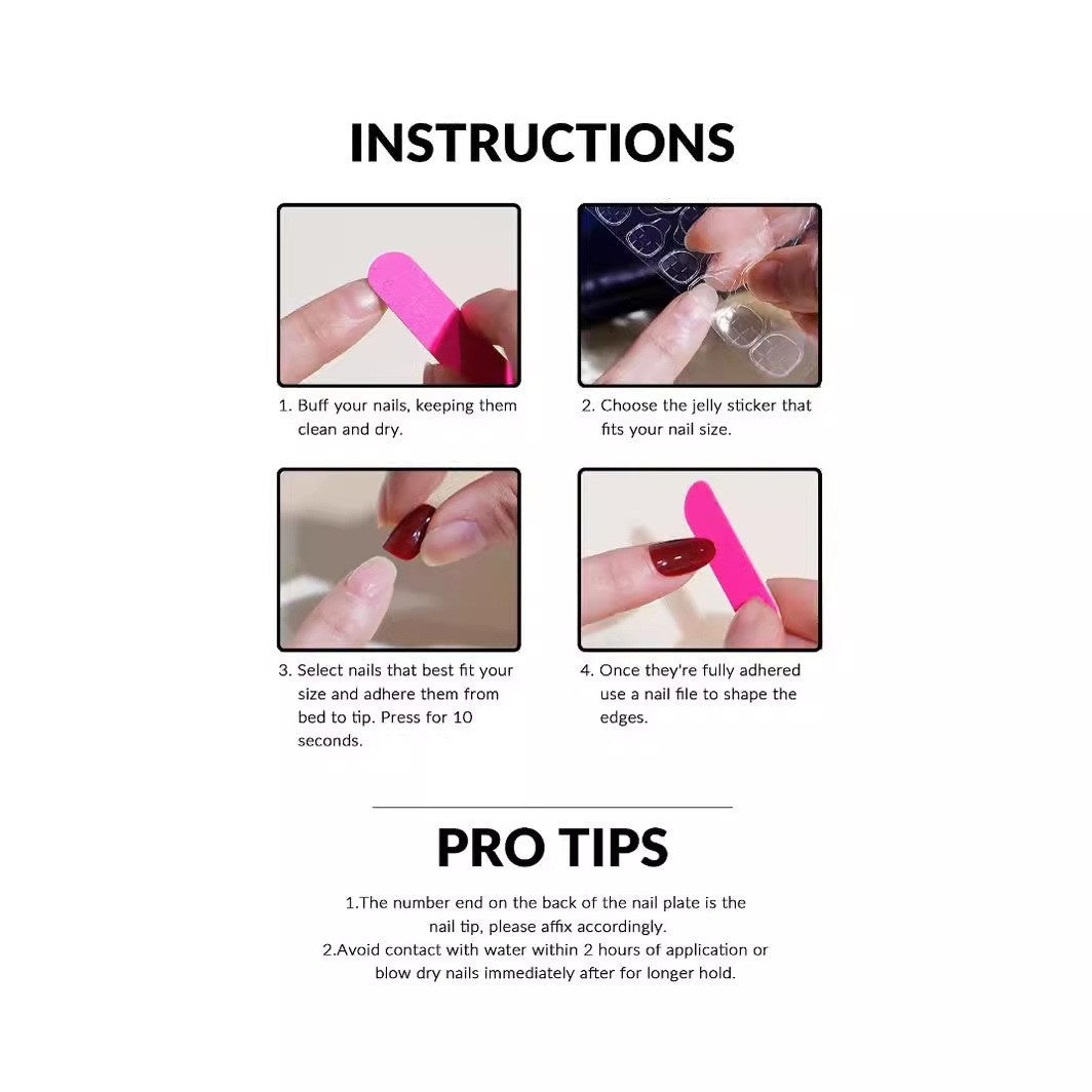 European, American & French Style Fake Nail Patch Set for Nail Art