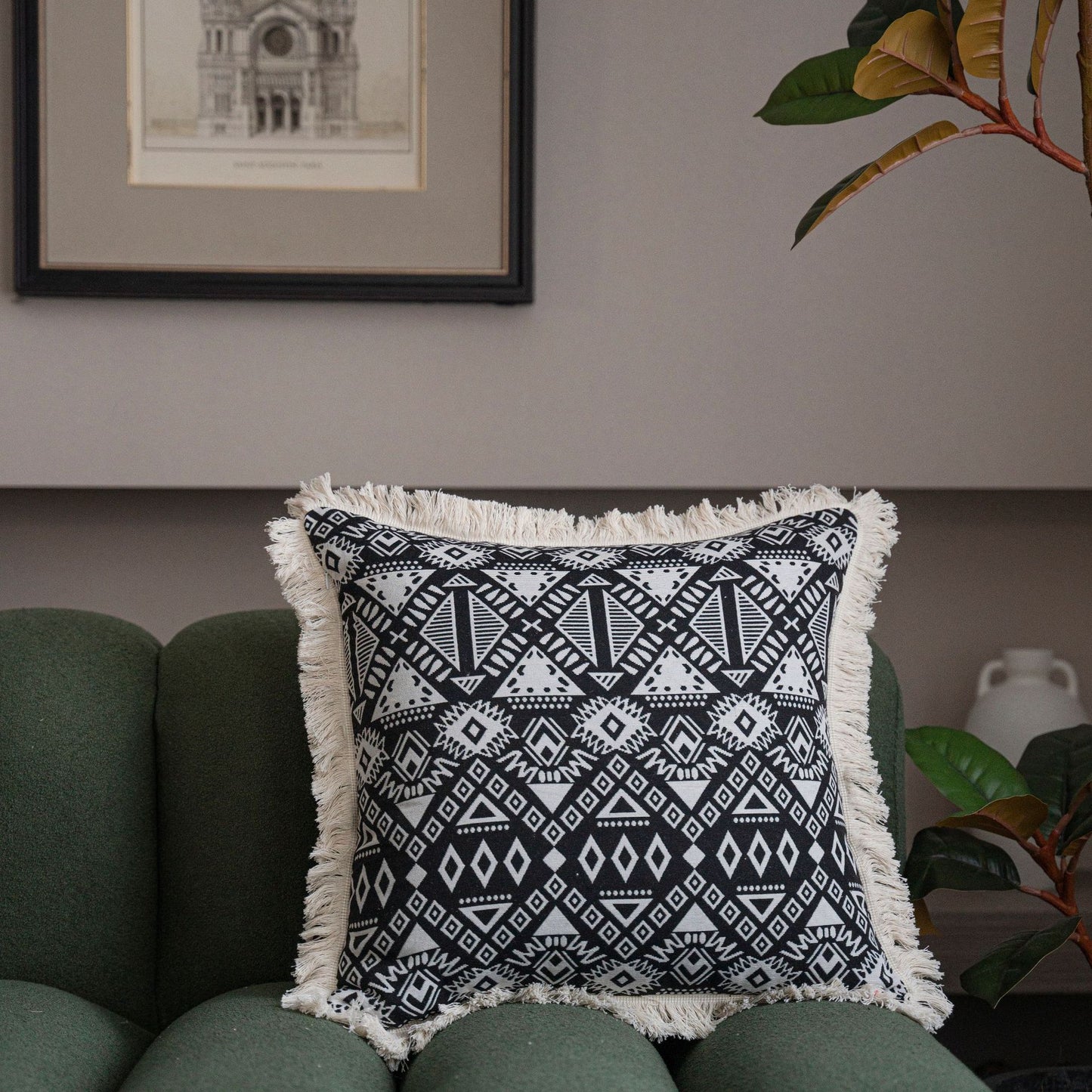 Multicolor Jacquard Sofa Pillow Cases - 45x45cm & 60x60cm Decorative Cushion Covers