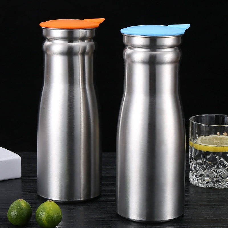 Stainless Steel Cold Water Pitcher 1000ML Multi-Color Drink Dispenser