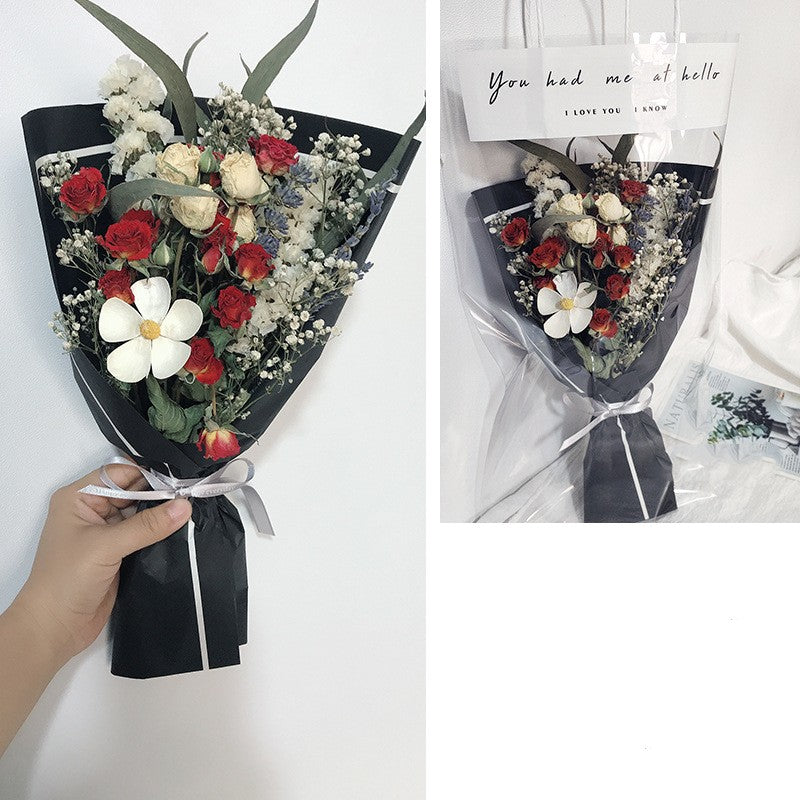 Festive Flower Bouquet with Fireworks Hand Decoration - Multiple Styles