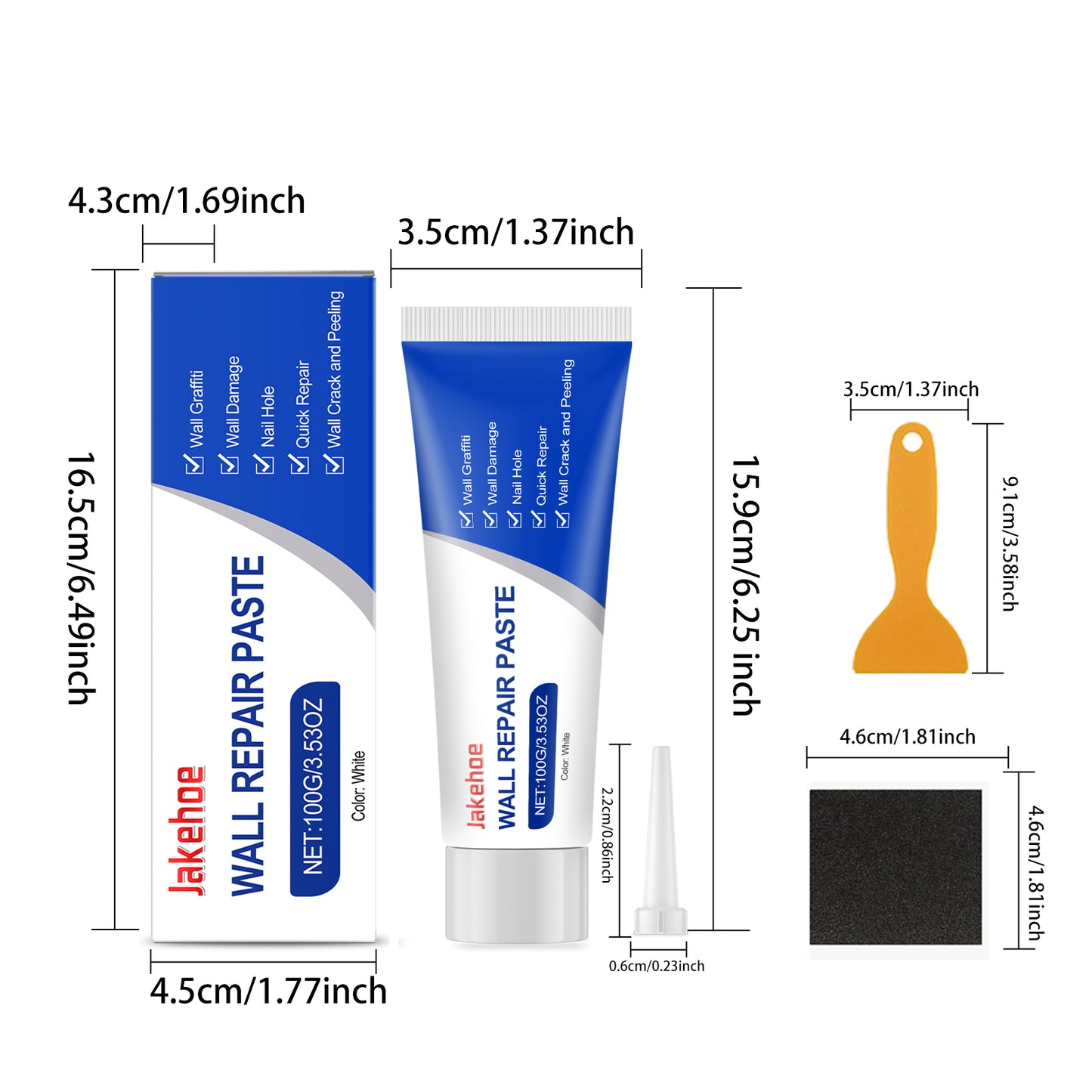 Wall Repair Kit - Wall Patching, Spackle & Putty for Home Wall Fixing