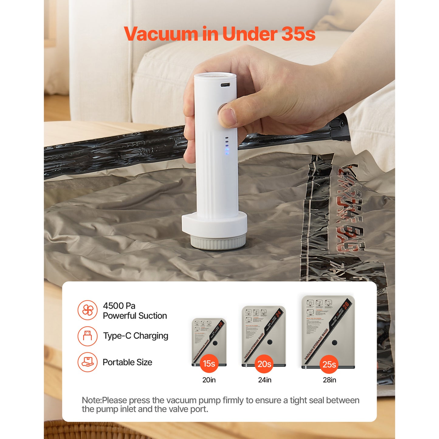 Vacuum Storage Bags 16 Pack Space Saver Compression Clothes Organizer with Pump
