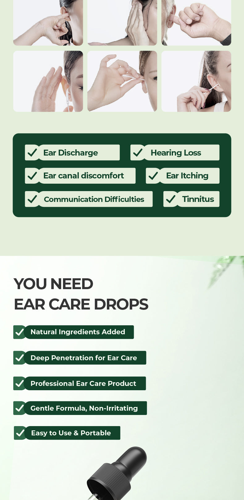 Nature Ear Care Drops - Gentle Non-Irritating Formula