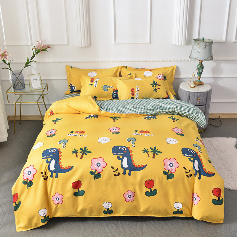 Pure Cotton Bedding Set - Multiple Sizes & Styles, Soft & Comfortable
