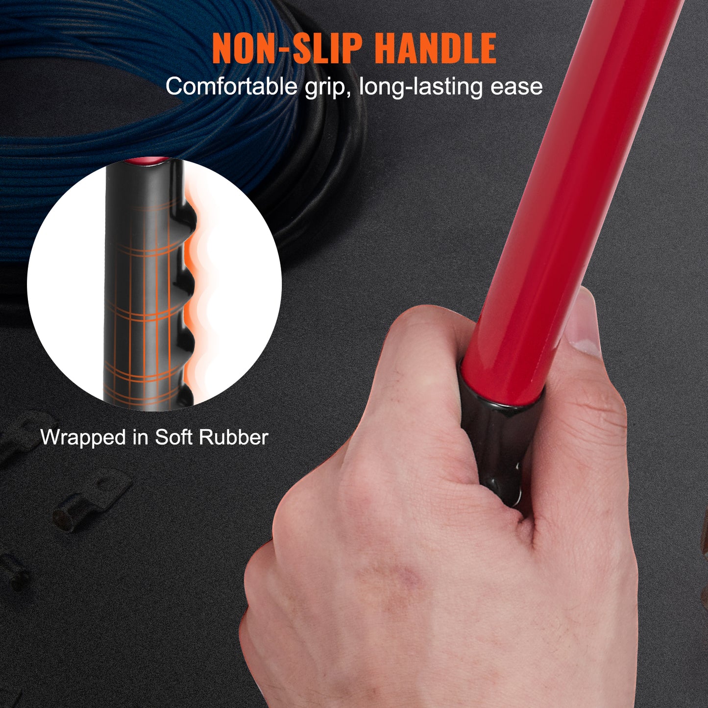 Crimping Tool Kit with 6 Die Sizes, Copper Ring Connectors & Heat Shrink Tubes