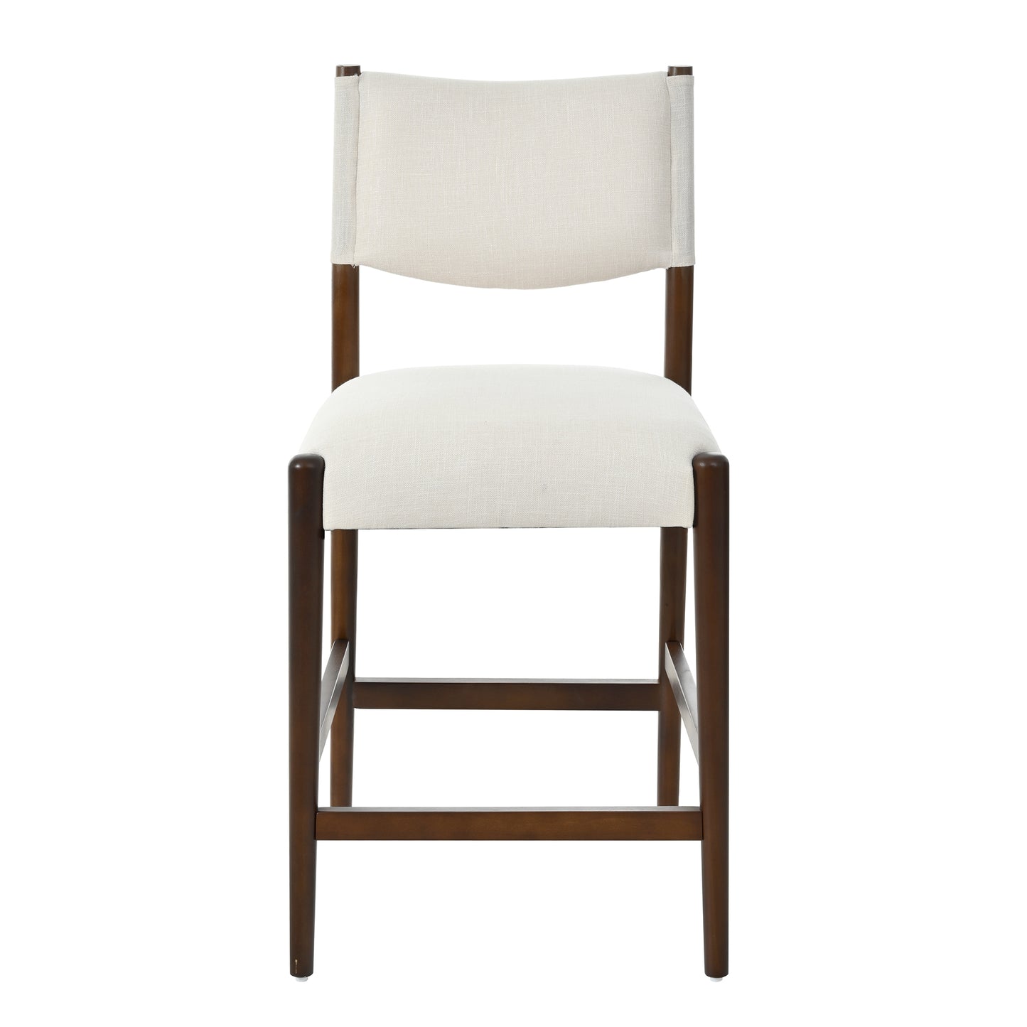 Solid Wood Counter Height Bar Stools Set of 2 - Beige