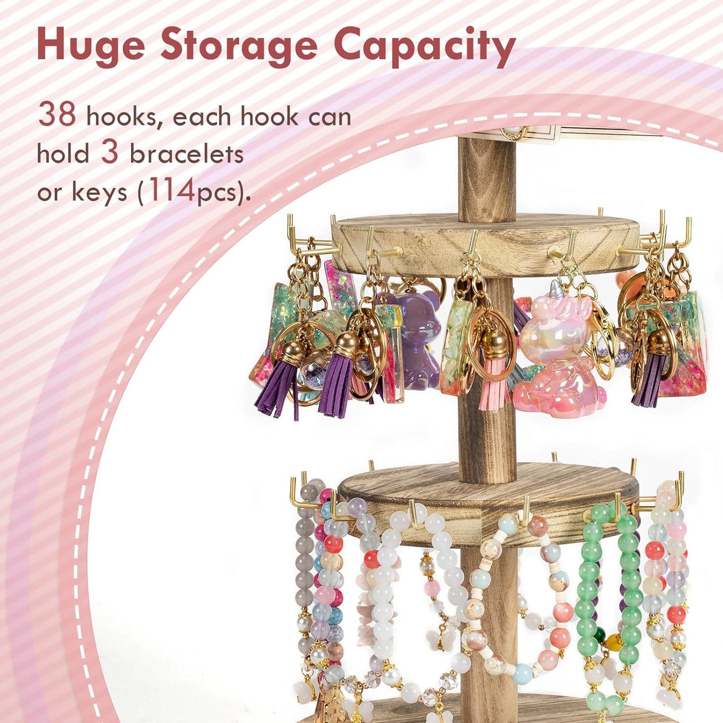 360 Rotating Earring Display Stands With 50 Holder Cards