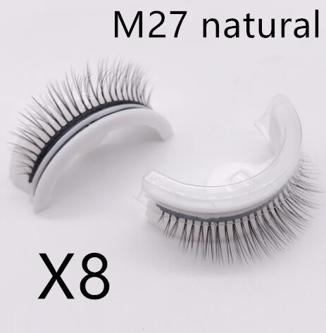 Self Adhesive False Eyelashes Reusable No Glue Natural & Long Styles