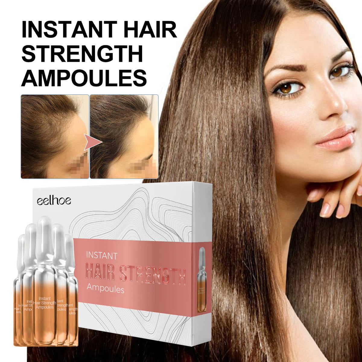 Hair Root Ampoule Set - Strengthening Hair Care 7 Pieces