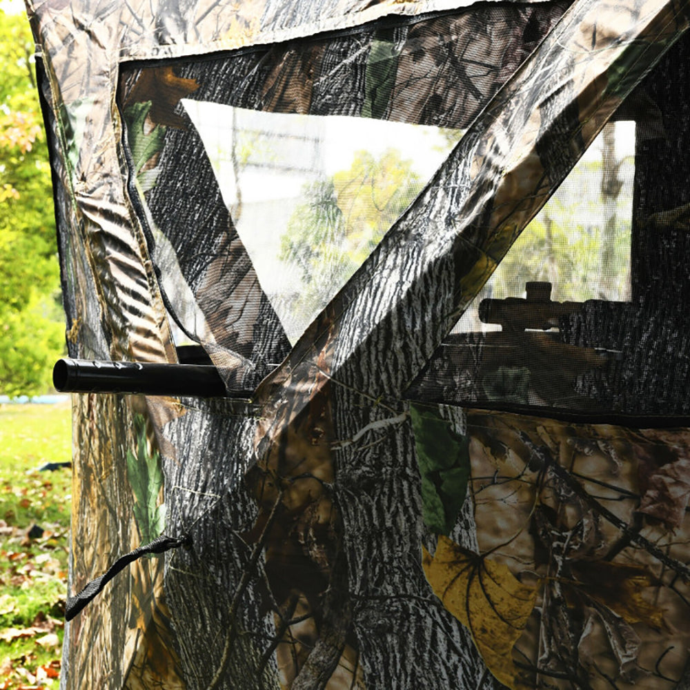 3-Person Portable Pop-Up Camouflage Hunting Blind with Tie-Downs