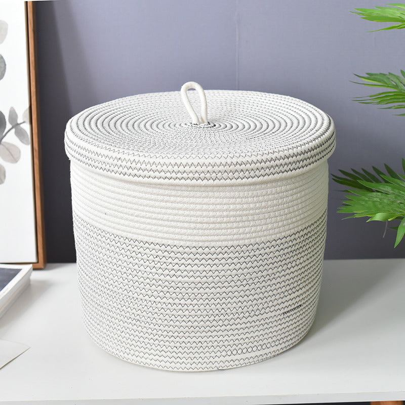 Foldable Weaved Laundry Basket with Handles - Multiple Styles & Sizes