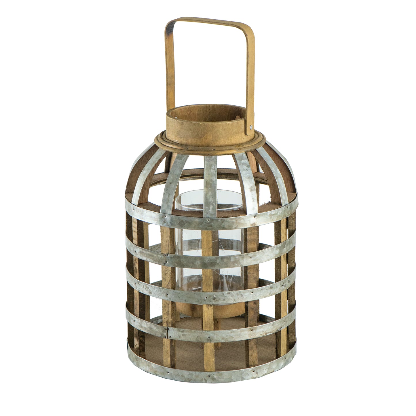 Decorative Lantern With Handle, Wooden For Indoor Outdoor, Home