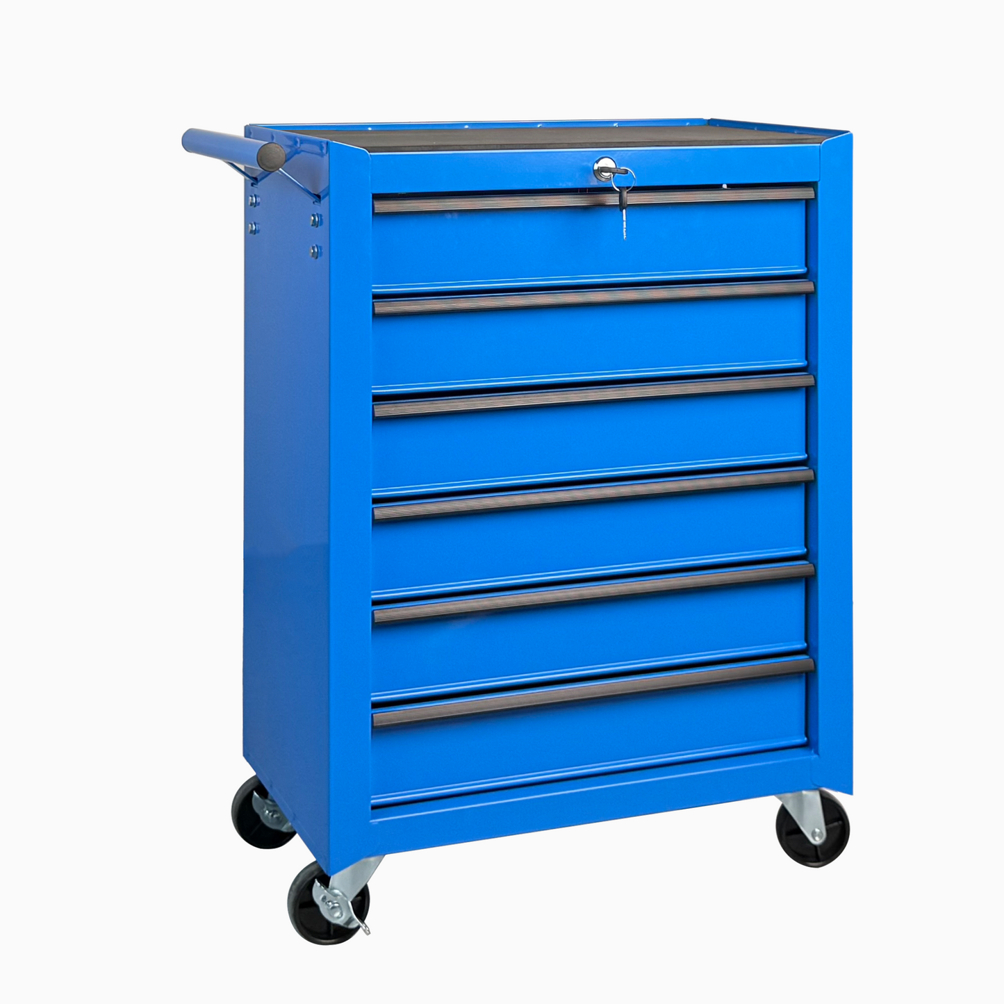 20-Inch Steel Rolling Tool Chest with 6 Drawers and Ball Bearing Slides - Blue