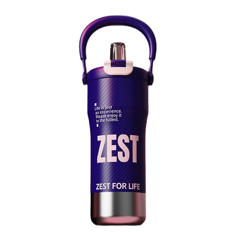 Insulated Stainless Steel Tumbler - Modern Minimalist Drinkware 800ml