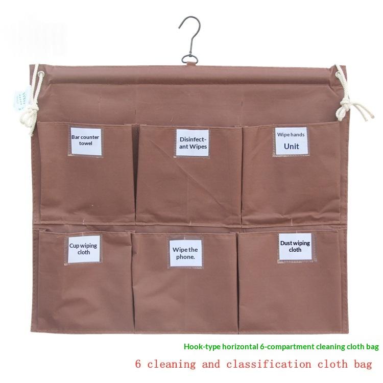Multi-Functional Home Linen & Cleaning Cart with Hanging Cloth Bag