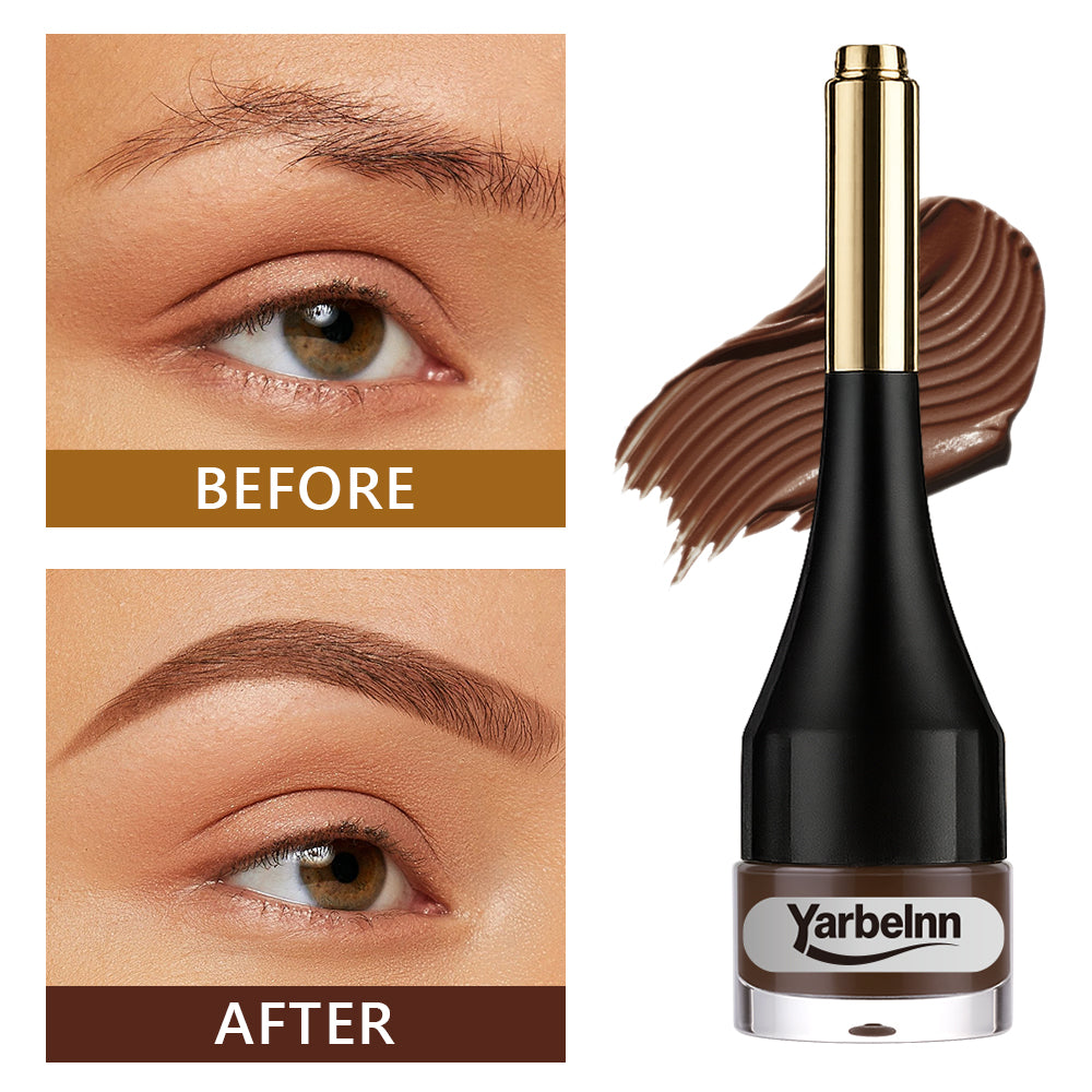 Waterproof Air Cushion Eyebrow Dye Cream - Natural Fluffy Tint, 2g-6g Variants