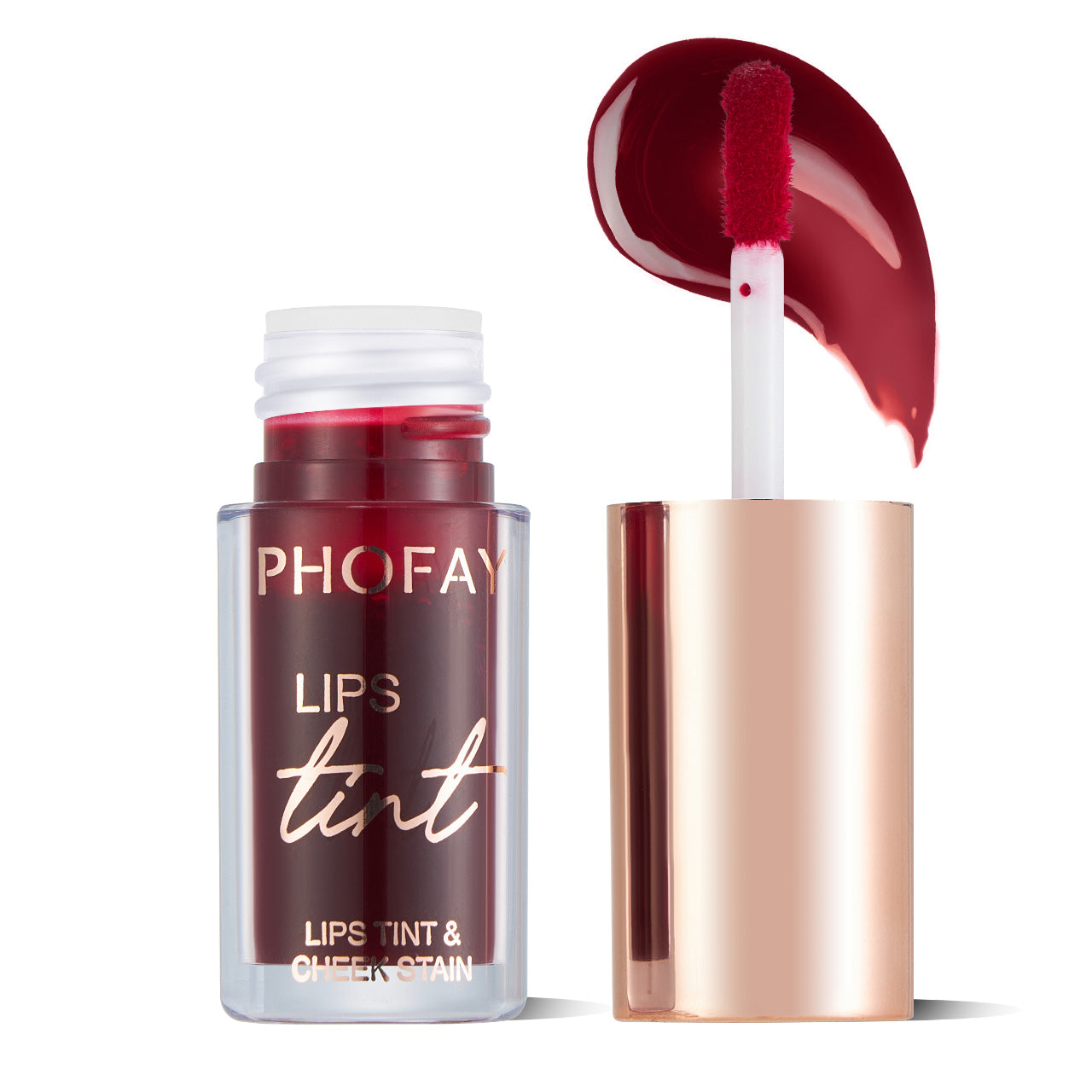 Long-Wearing Hydrating Lip and Cheek Tint - Multi-Use Liquid Stain