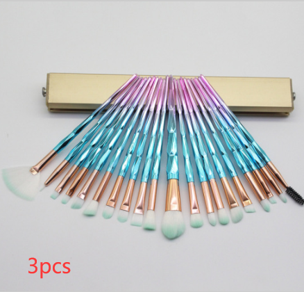 Colorful Makeup Brush Set with 20 Brushes | Cosmetic Tools for Face & Eyes