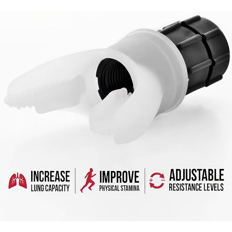 Breathing Exercise Device for Lung Capacity Training - Adjustable Resistance