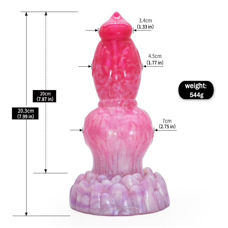 Dual Use Anal and Vaginal Masturbator - Silicone Adult Wellness Toy