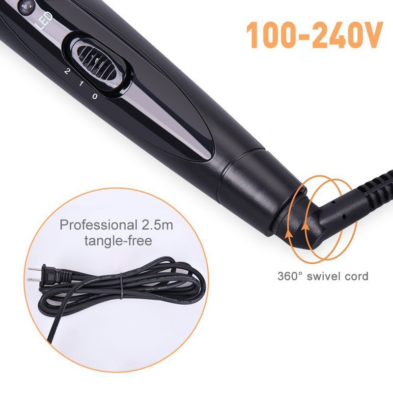 Multifunctional 6-in-1 Ceramic Hair Curler Set with Interchangeable Barrels