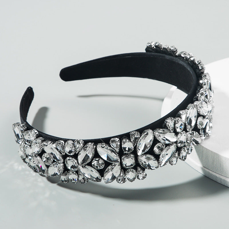 Wide-Brimmed Floral Headband for Hair Accessories - All Colors