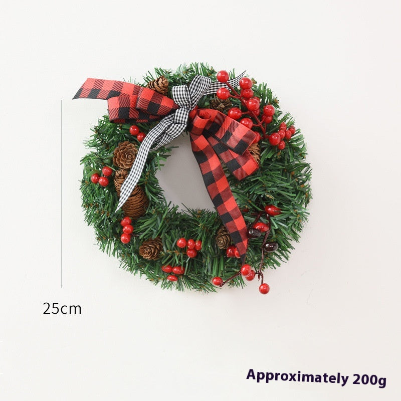Christmas Garland Bow & Door Hanging Decorations for Festive Home Decor