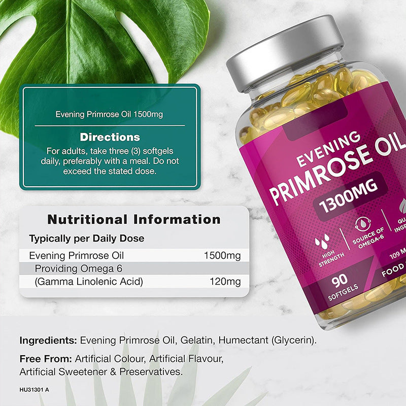 Evening Primrose Oil Soft Capsules 90 Count