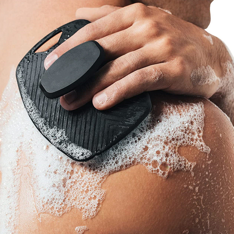 Polygonal Silicone Bath Brush - Portable Shower Massage Brush