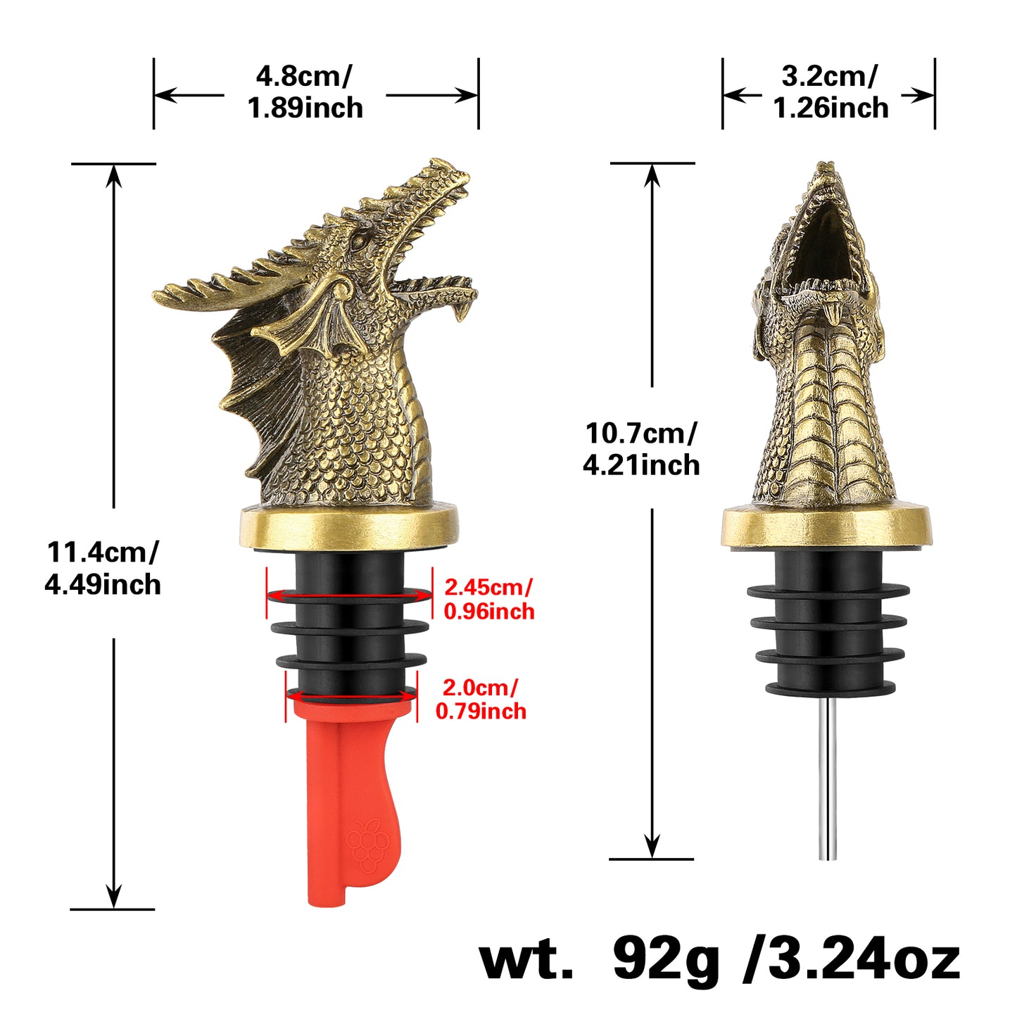 Dual Function Bottle Stopper and Faucet Dispenser - Multiple Colors