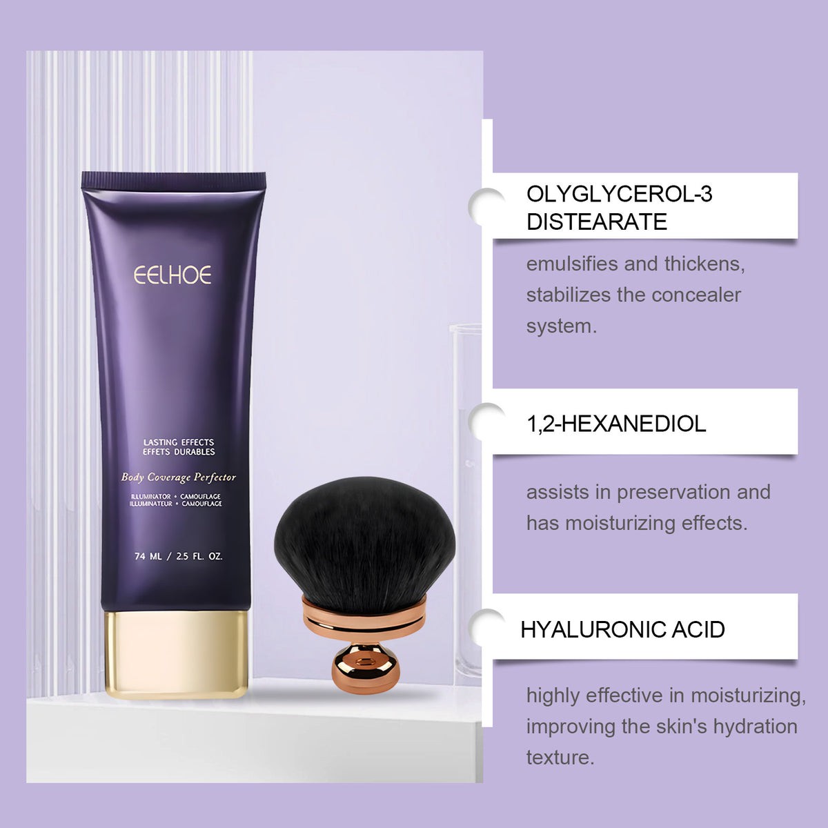 Body Concealer with Brush - 74ml