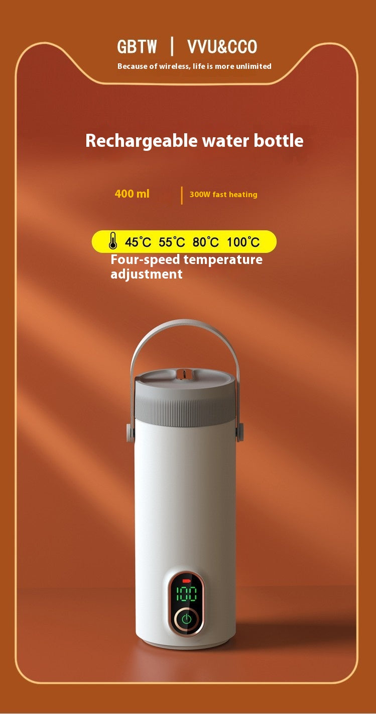 Wireless Portable Water and Electric Cup with Heating Function