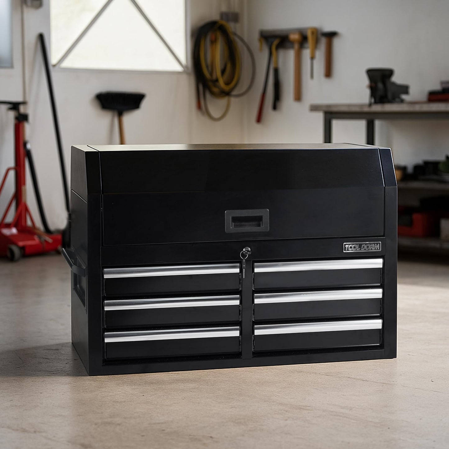 36-Inch 6-Drawer Tool Storage Cabinet with Wheels - Stackable Steel Chest