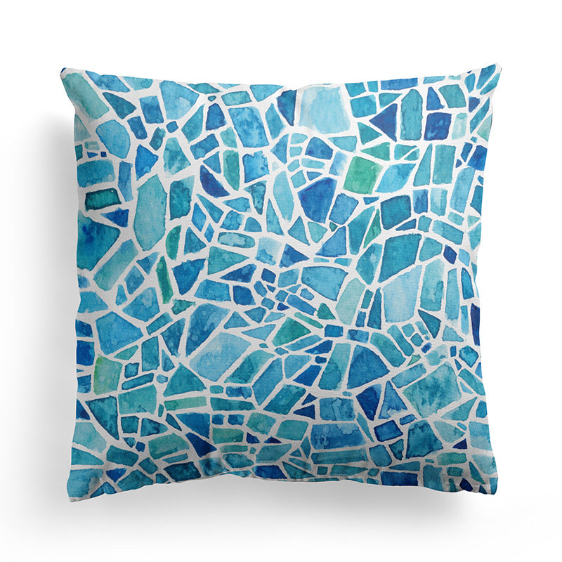Minimalist Marble Texture Pillowcase for Living Room & Bedroom - 45x45 cm