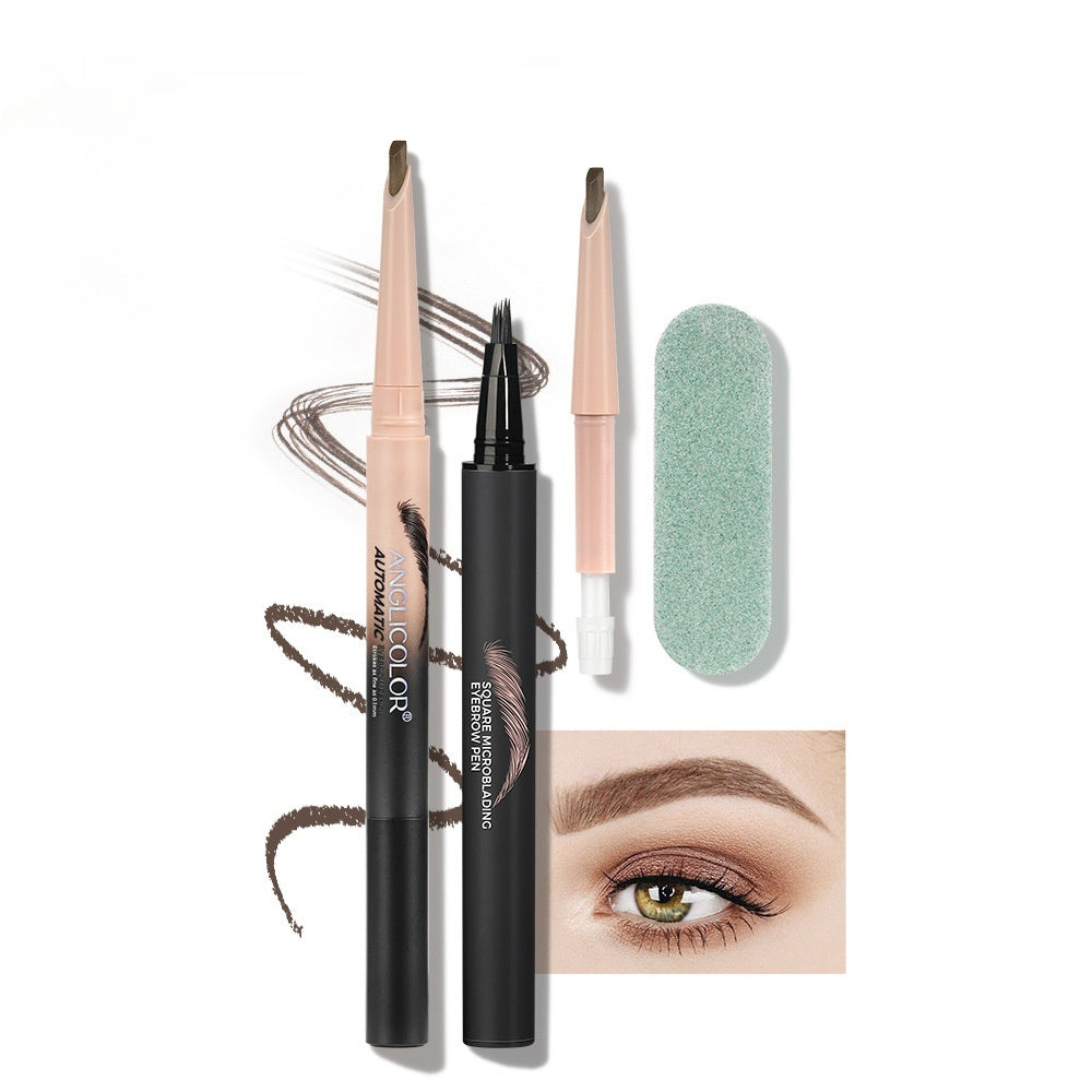 Eyebrow Pencil Set with Multiple Colors - Discoloration Resistant & Smooth Finish