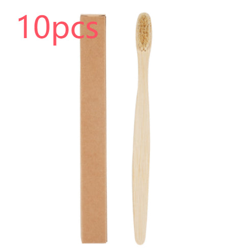 Eco-Friendly Bamboo Toothbrush with Pig & Horse Hair - Degradable & Soft